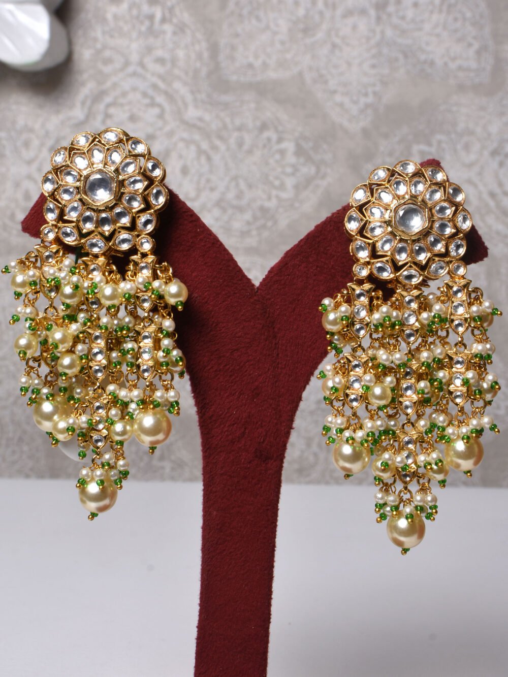 Chitrakshi Polki Bridal Necklace Set - Image 4