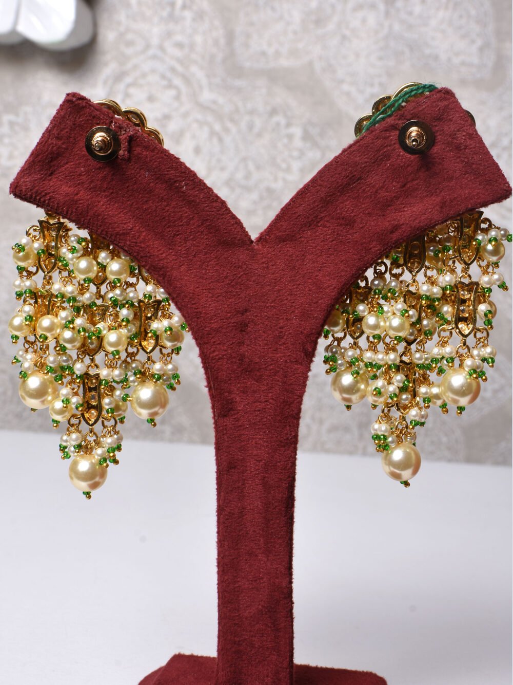 Chitrakshi Polki Bridal Necklace Set - Image 6