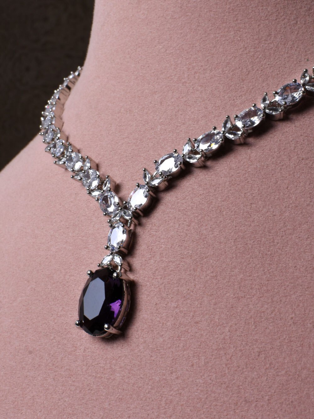 Devina Diamond Pendant Necklace Set Copy - Image 2