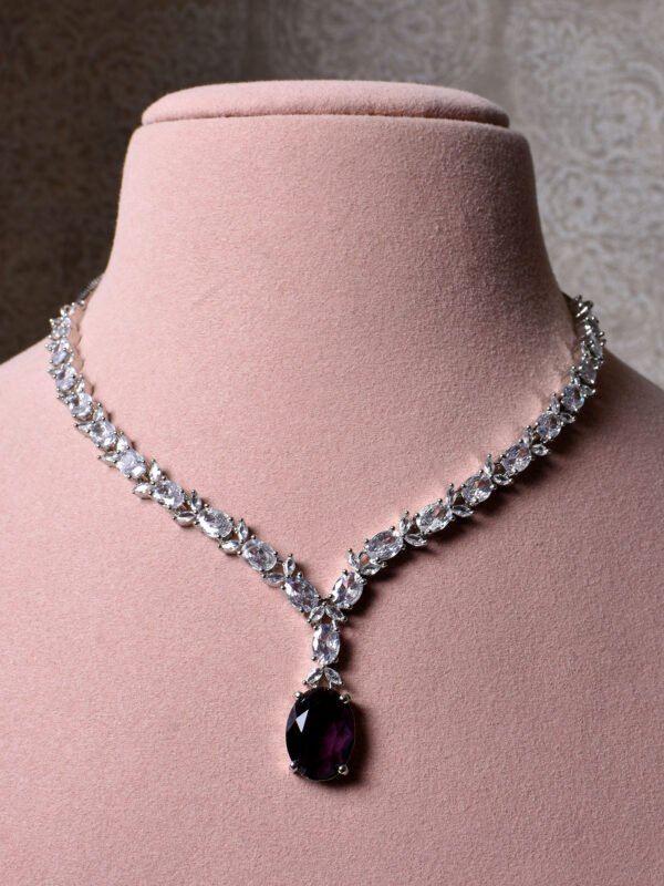 Devina Diamond Pendant Necklace Set