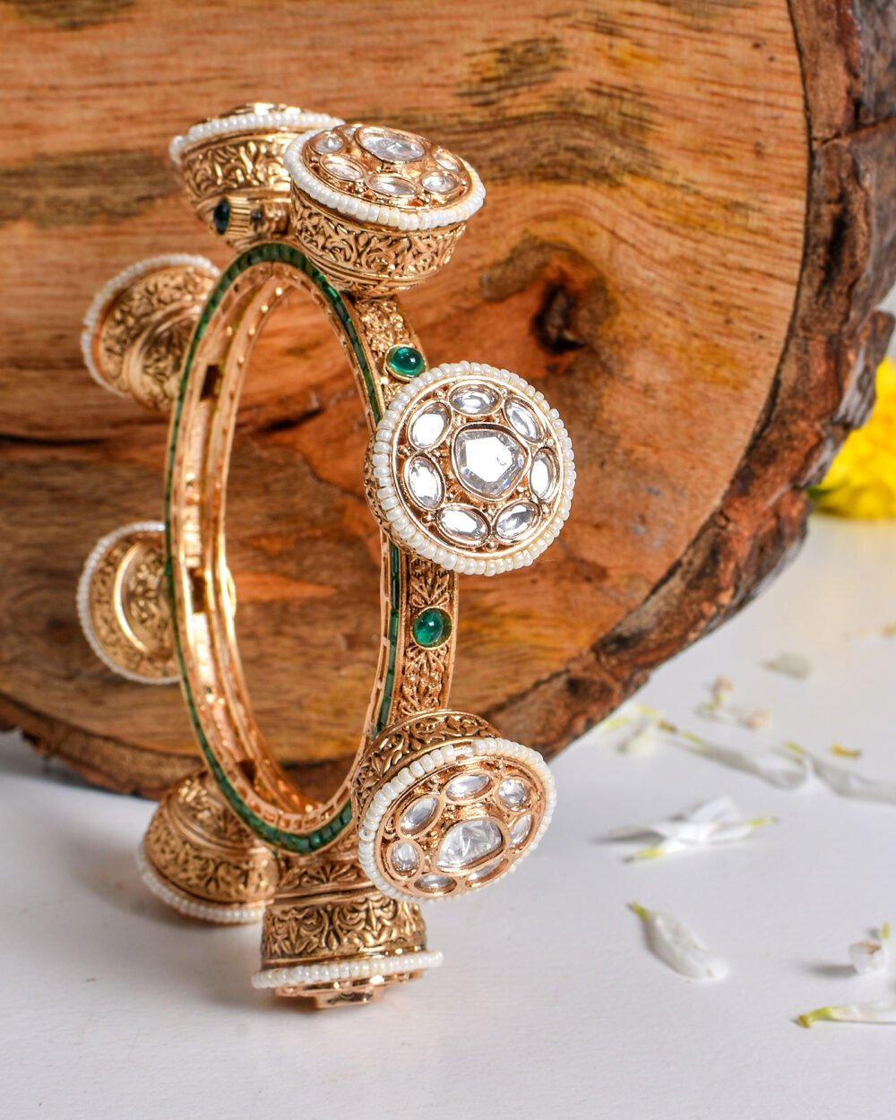 Ryna Polki Pacheli Bangles - Image 6