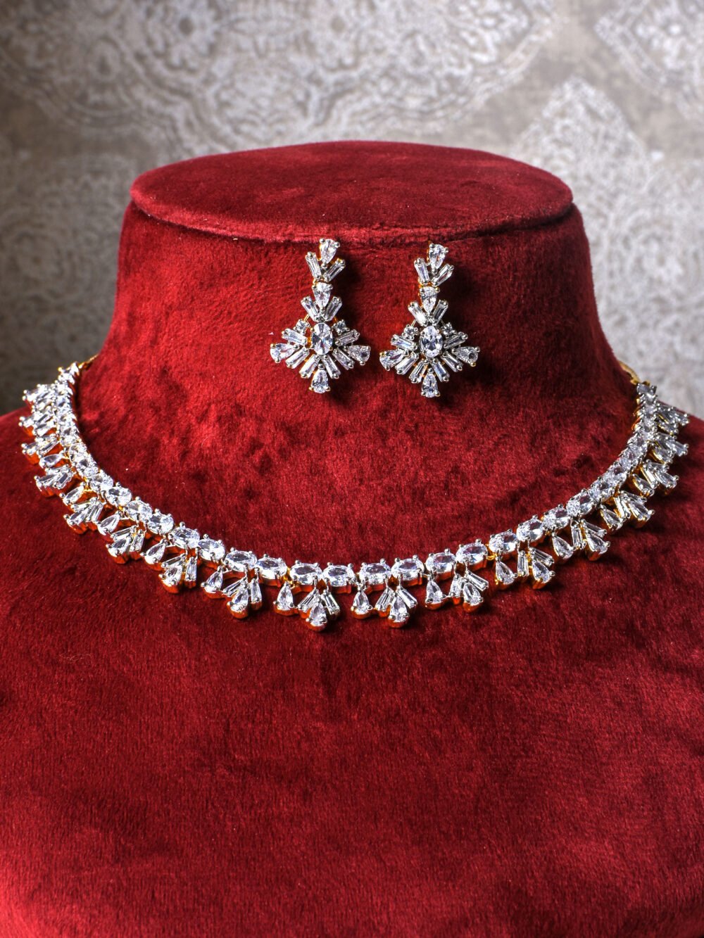 Risha Diamond Necklace Set