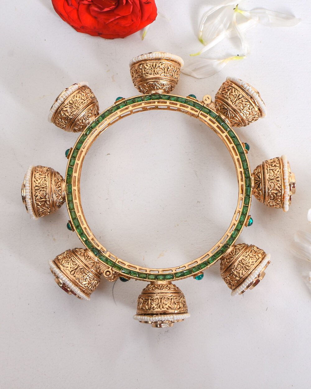 Ryna Polki Pacheli Bangles - Image 5