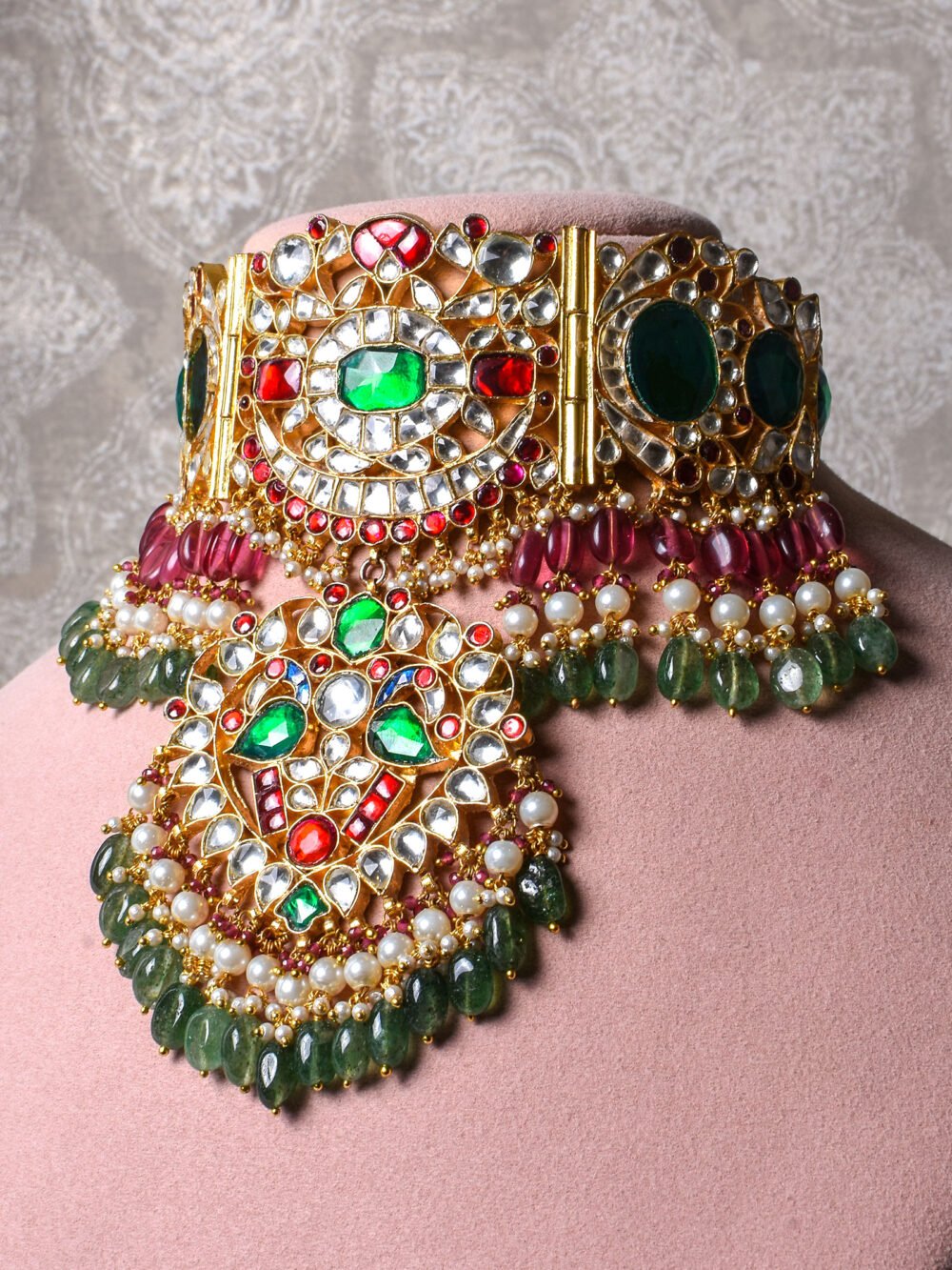 Raahini Kundan Bridal Choker Set - Image 3