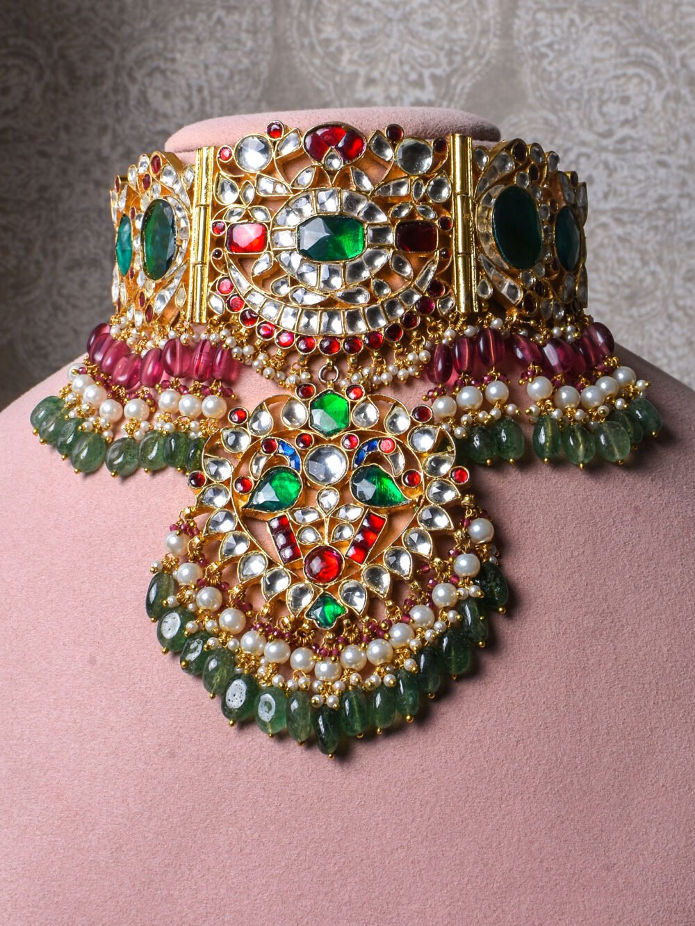 Raahini Kundan Bridal Choker Set - Image 2