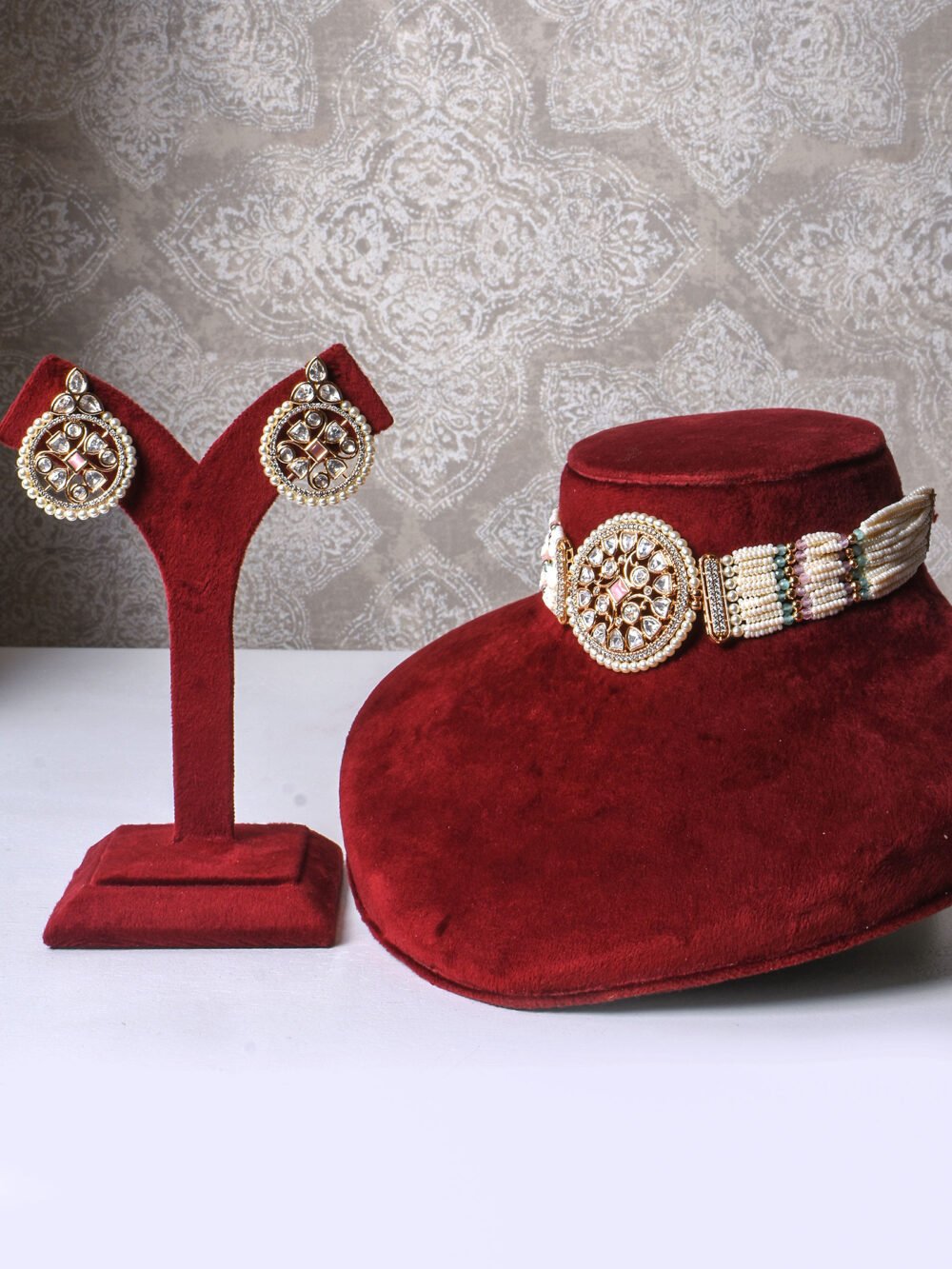 Sahasra Polki Choker Set - Image 2