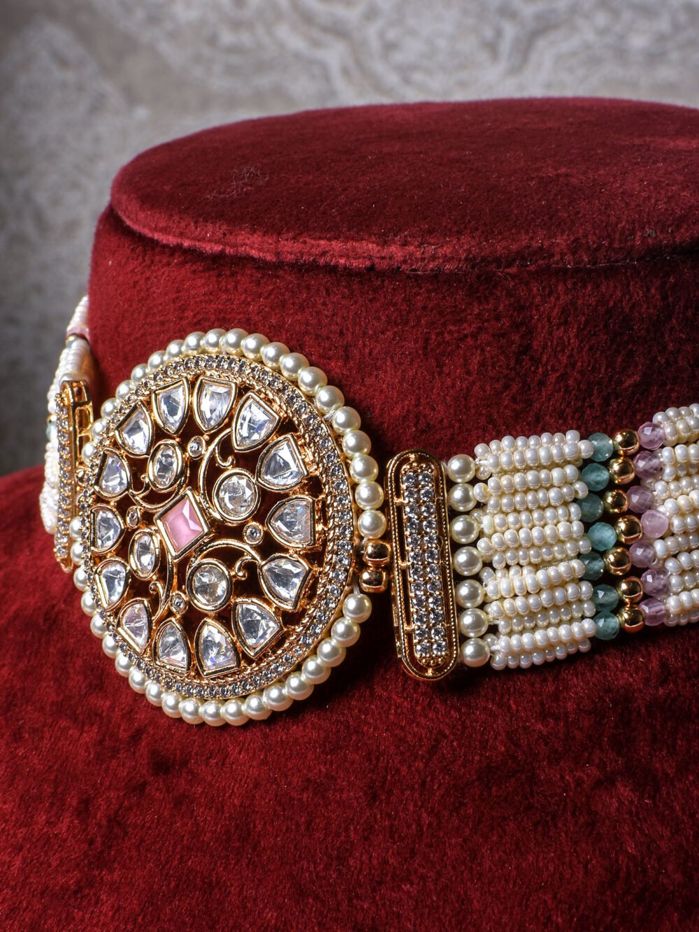 Sahasra Polki Choker Set - Image 3