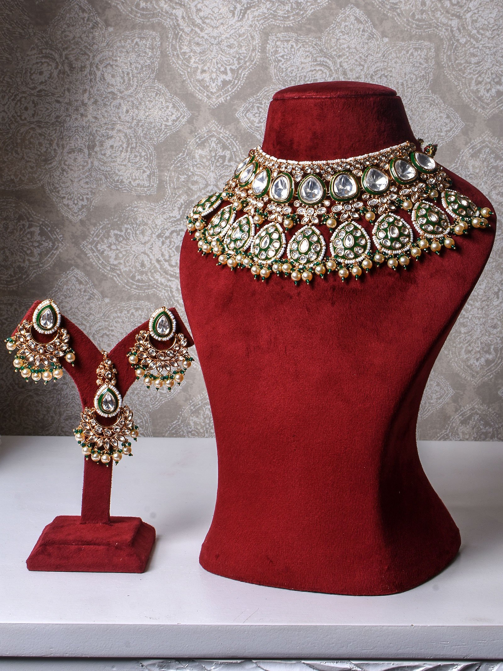 Bharavi Polki Bridal Necklace Set