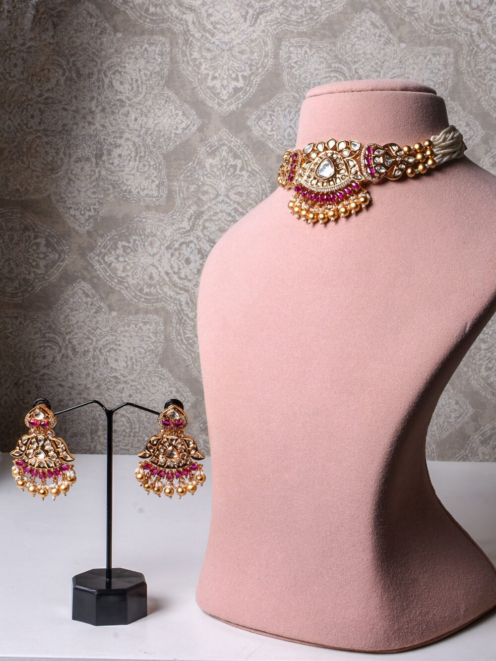 Nadiya Polki Choker Set - Image 2