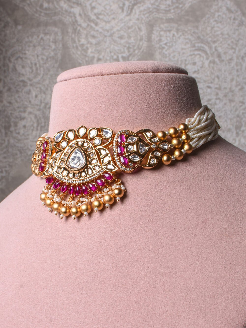 Nadiya Polki Choker Set - Image 3