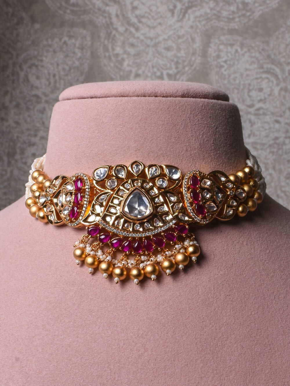 Nadiya Polki Choker Set