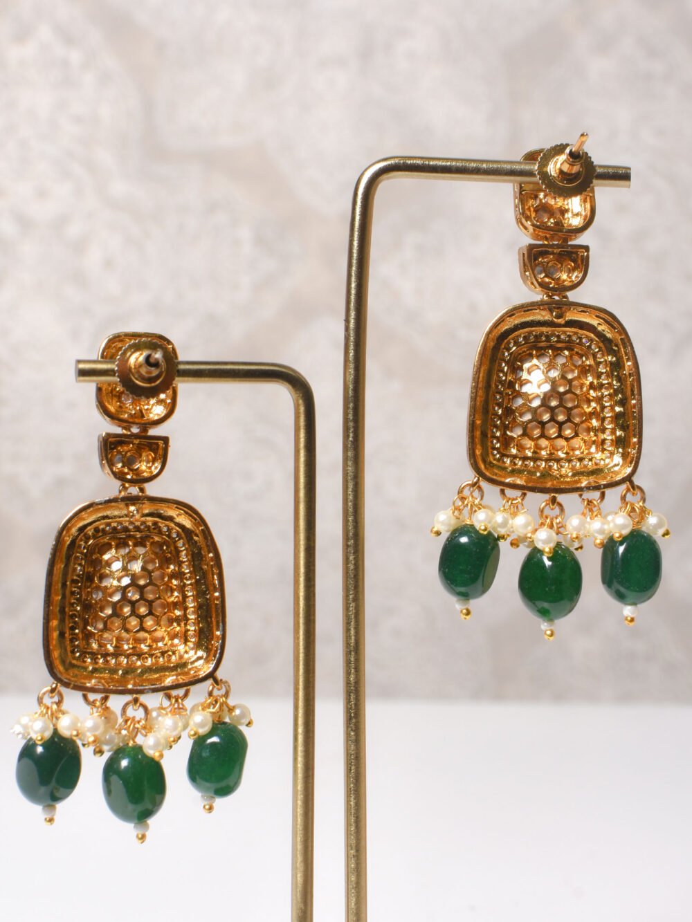Anvitha Polki Necklace Set - Image 6