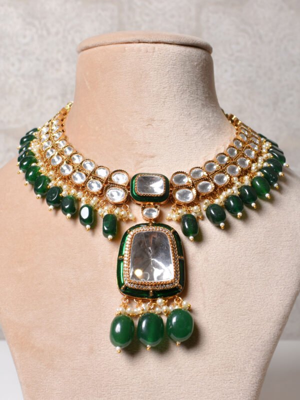 Anvitha Polki Necklace Set