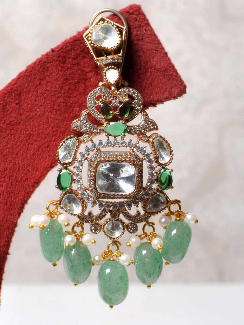 Anandi Polki Bridal Choker Set - Image 5