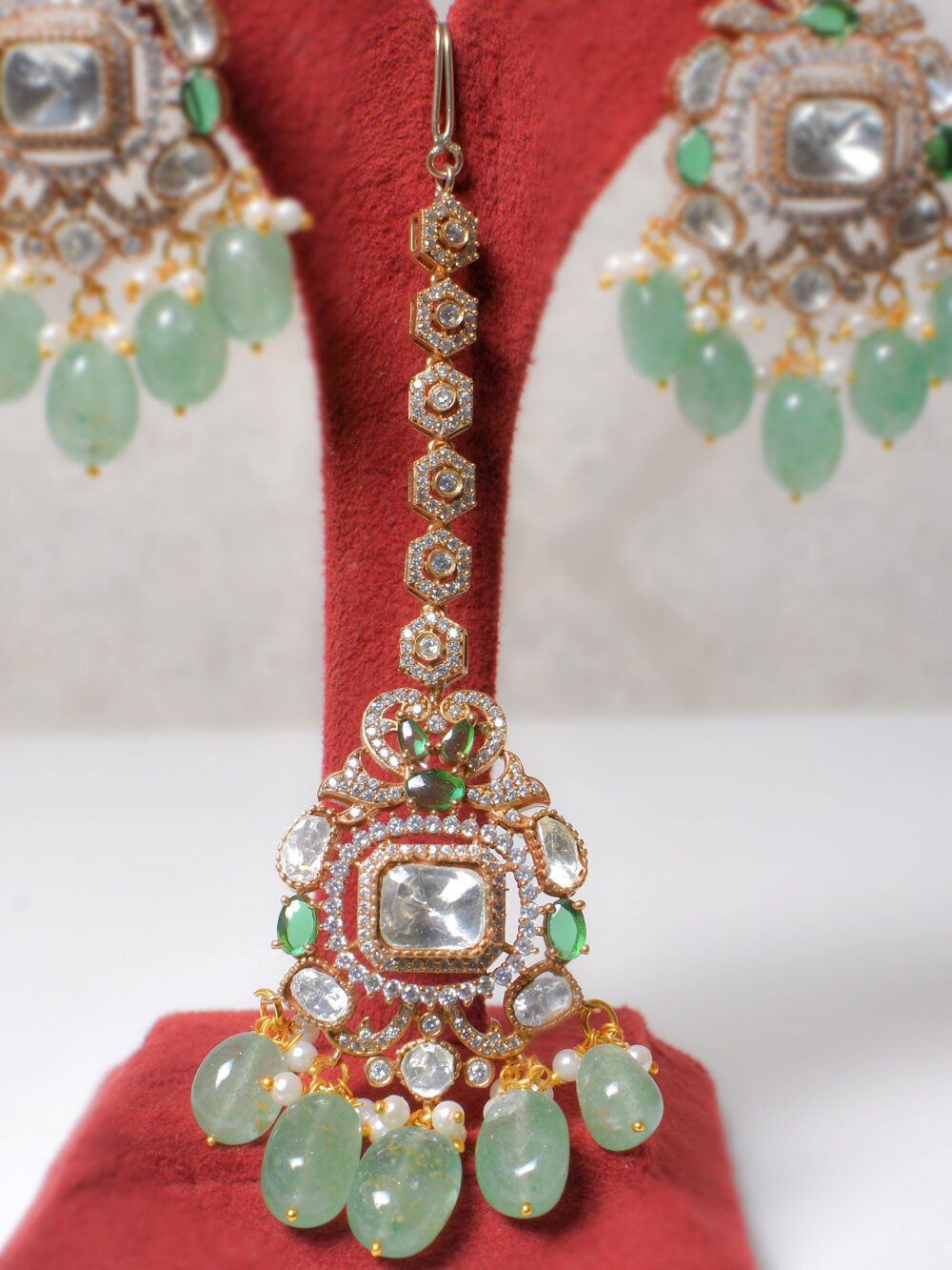 Anandi Polki Bridal Choker Set - Image 6