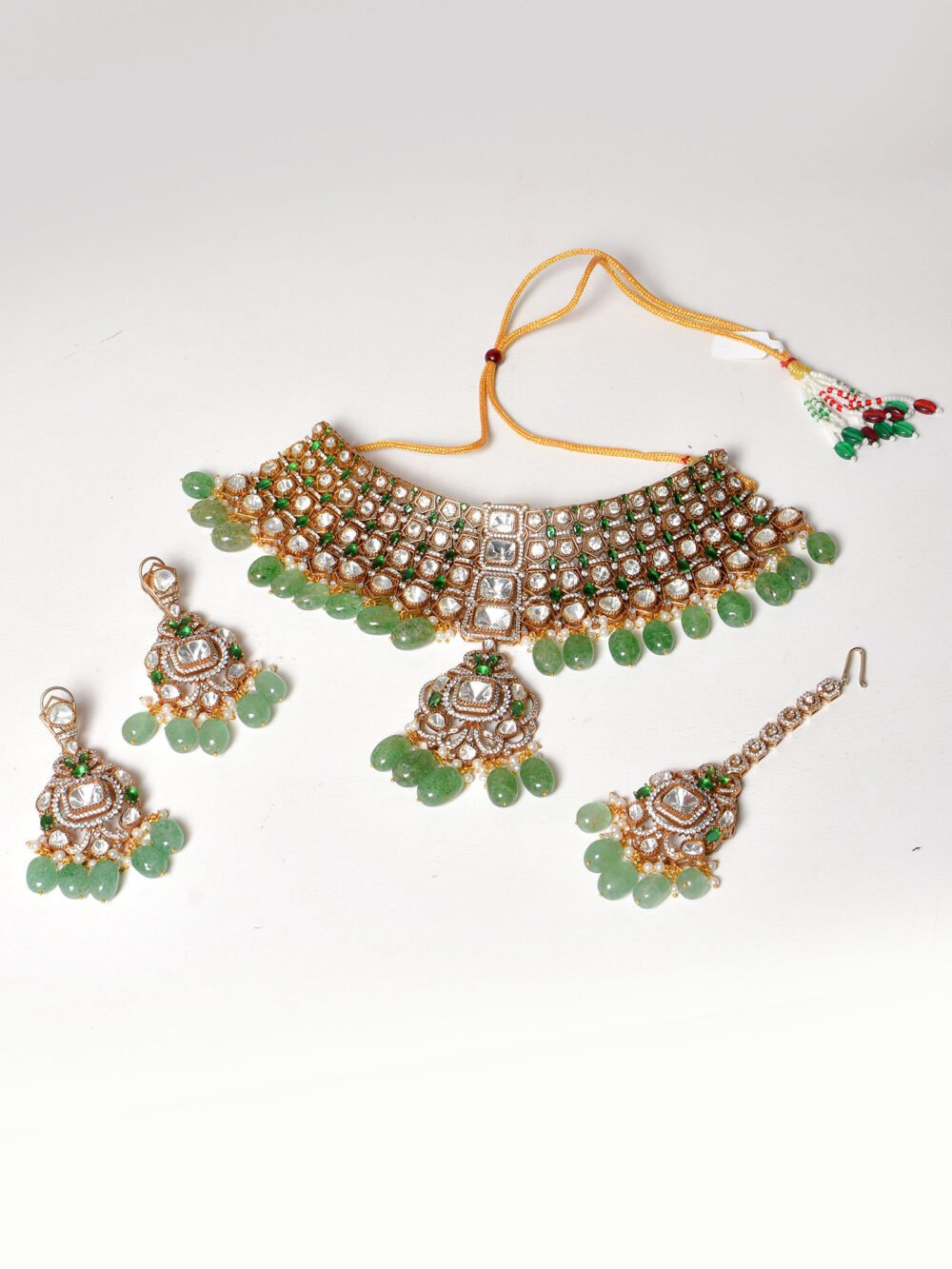 Anandi Polki Bridal Choker Set - Image 9