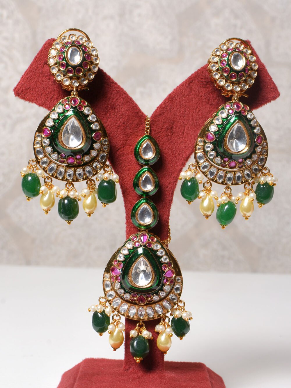 Aradhana Polki Bridal Choker Set - Image 4