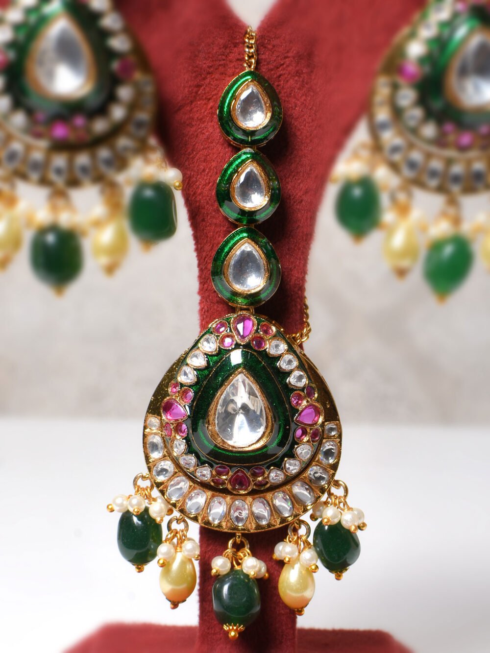Aradhana Polki Bridal Choker Set - Image 6