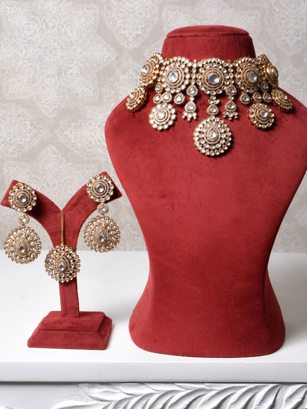 Anvika Polki Bridal Choker Set - Image 2