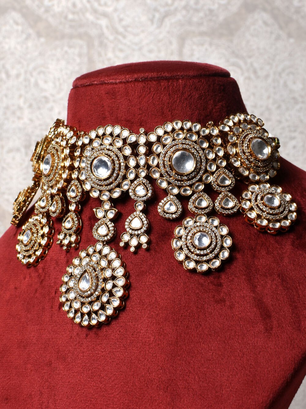 Anvika Polki Bridal Choker Set - Image 3