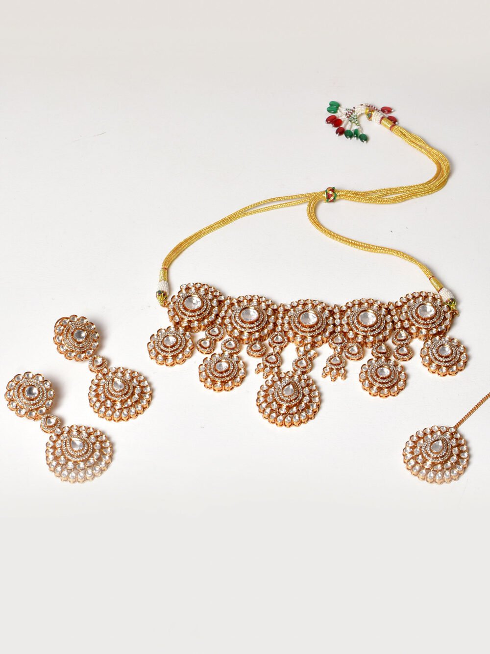 Anvika Polki Bridal Choker Set - Image 9
