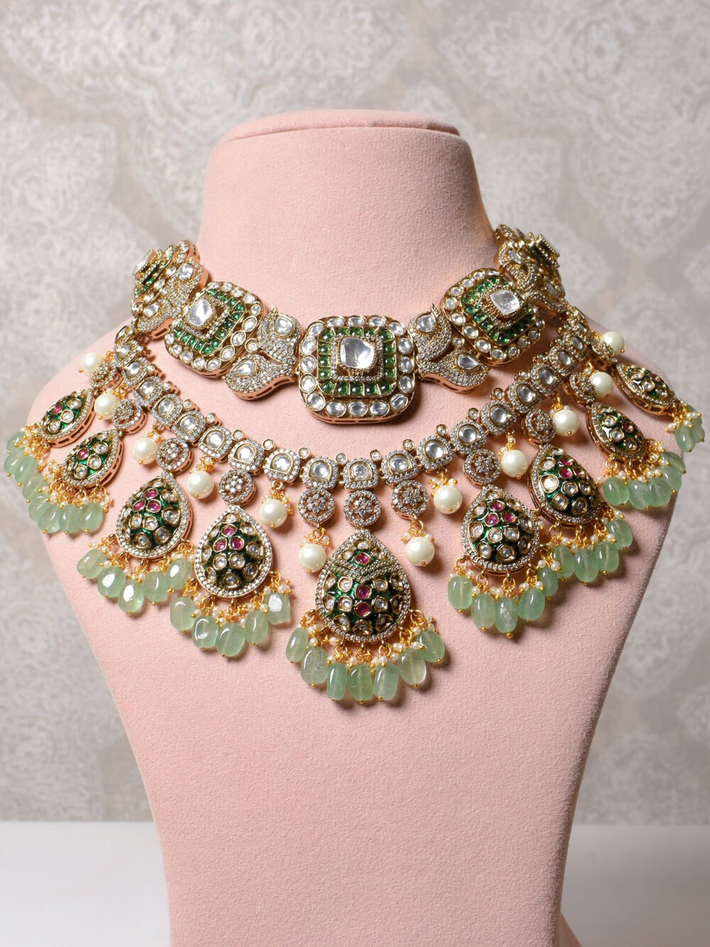 Aparna Polki Bridal Necklace Set
