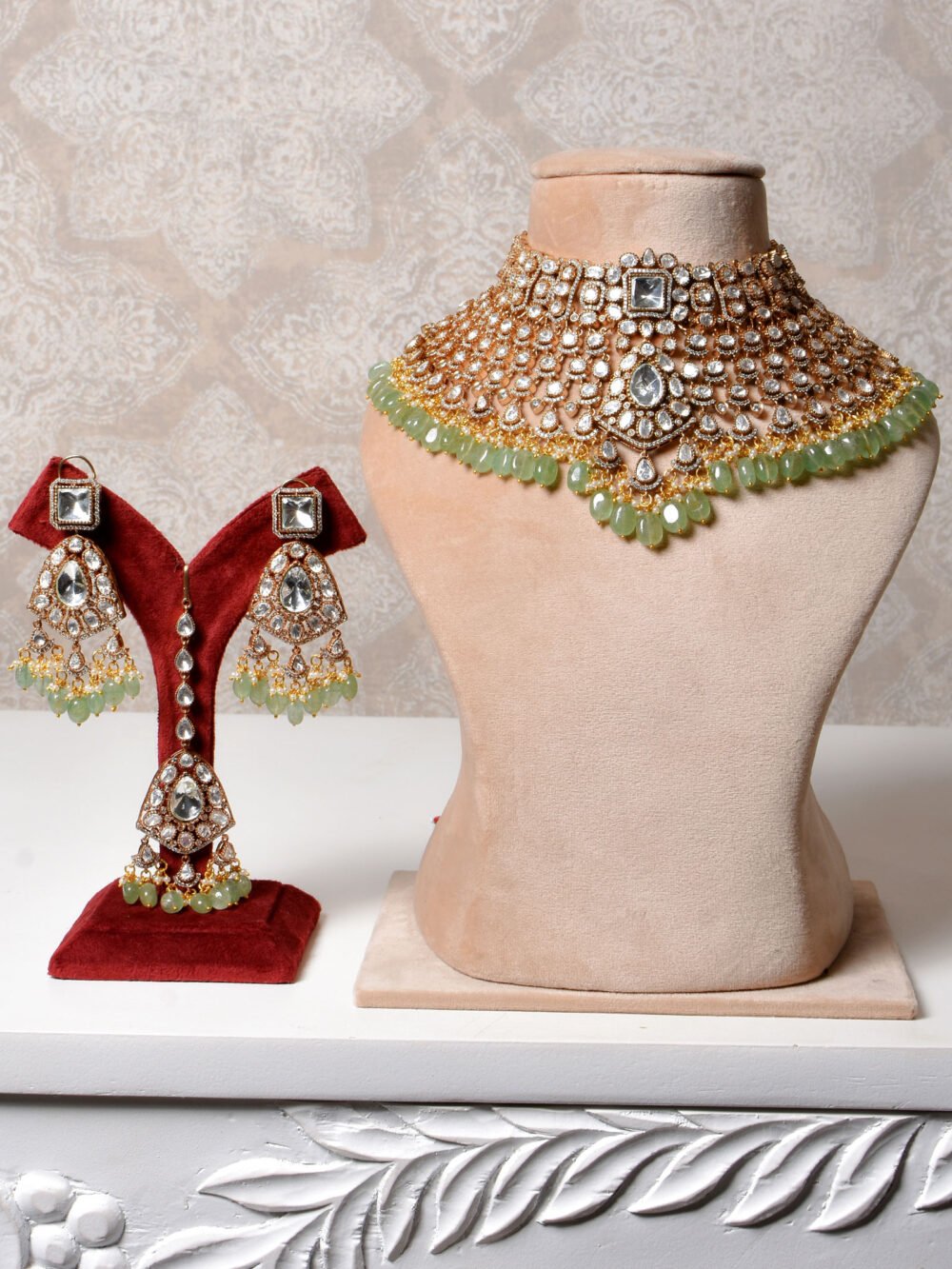 Anuja Polki Bridal Choker Set - Image 2