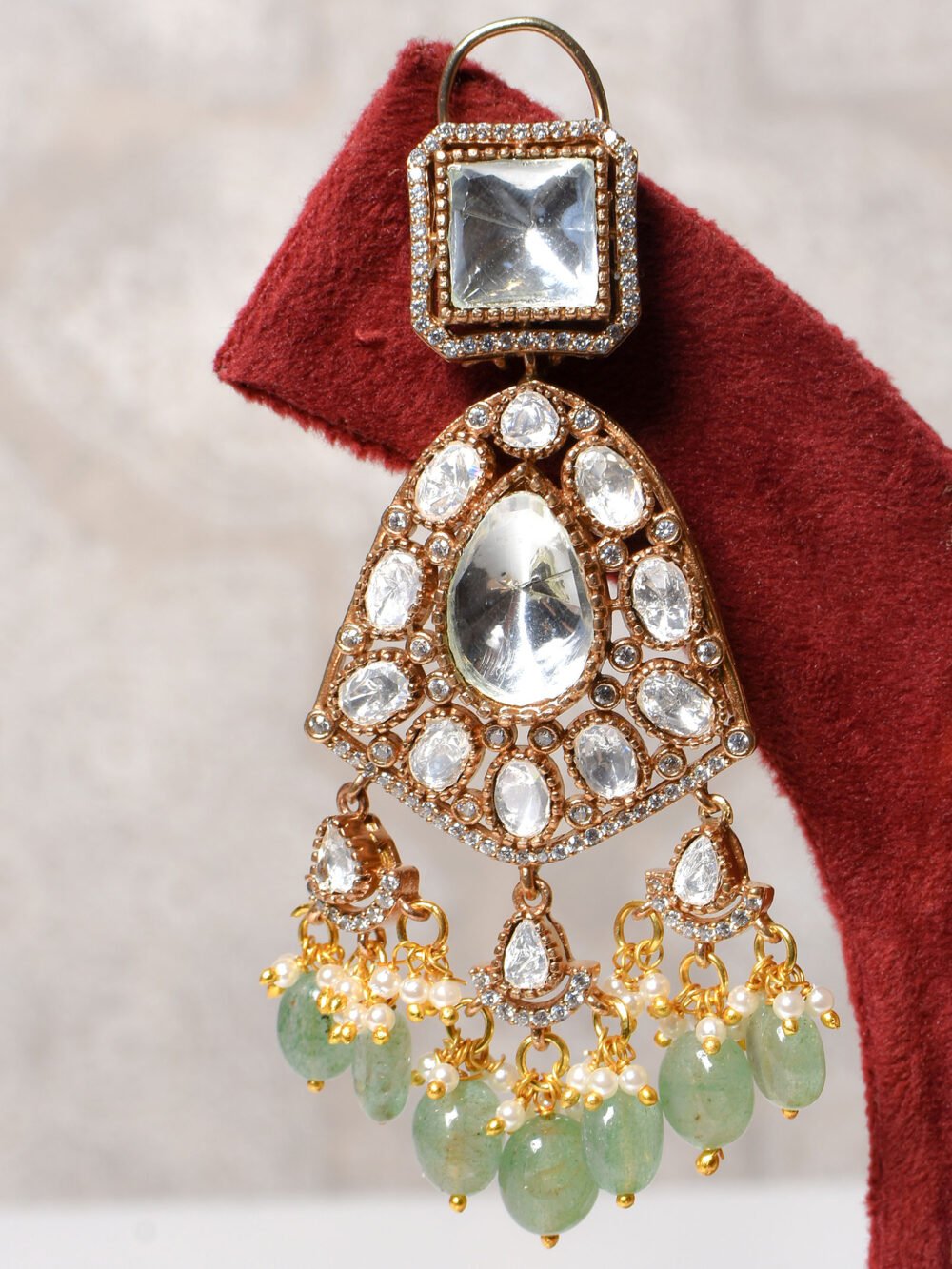 Anuja Polki Bridal Choker Set - Image 5