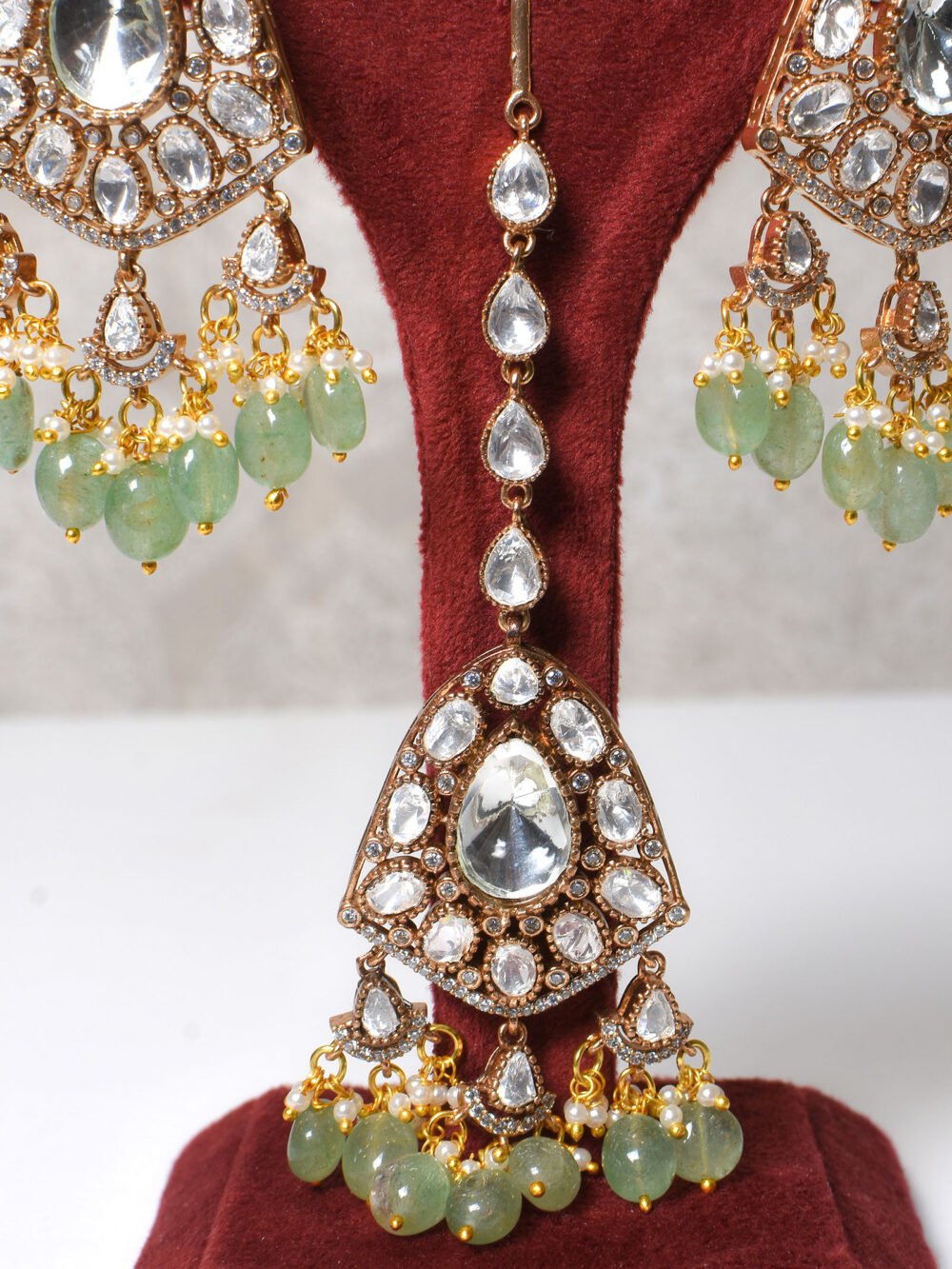 Anuja Polki Bridal Choker Set - Image 6
