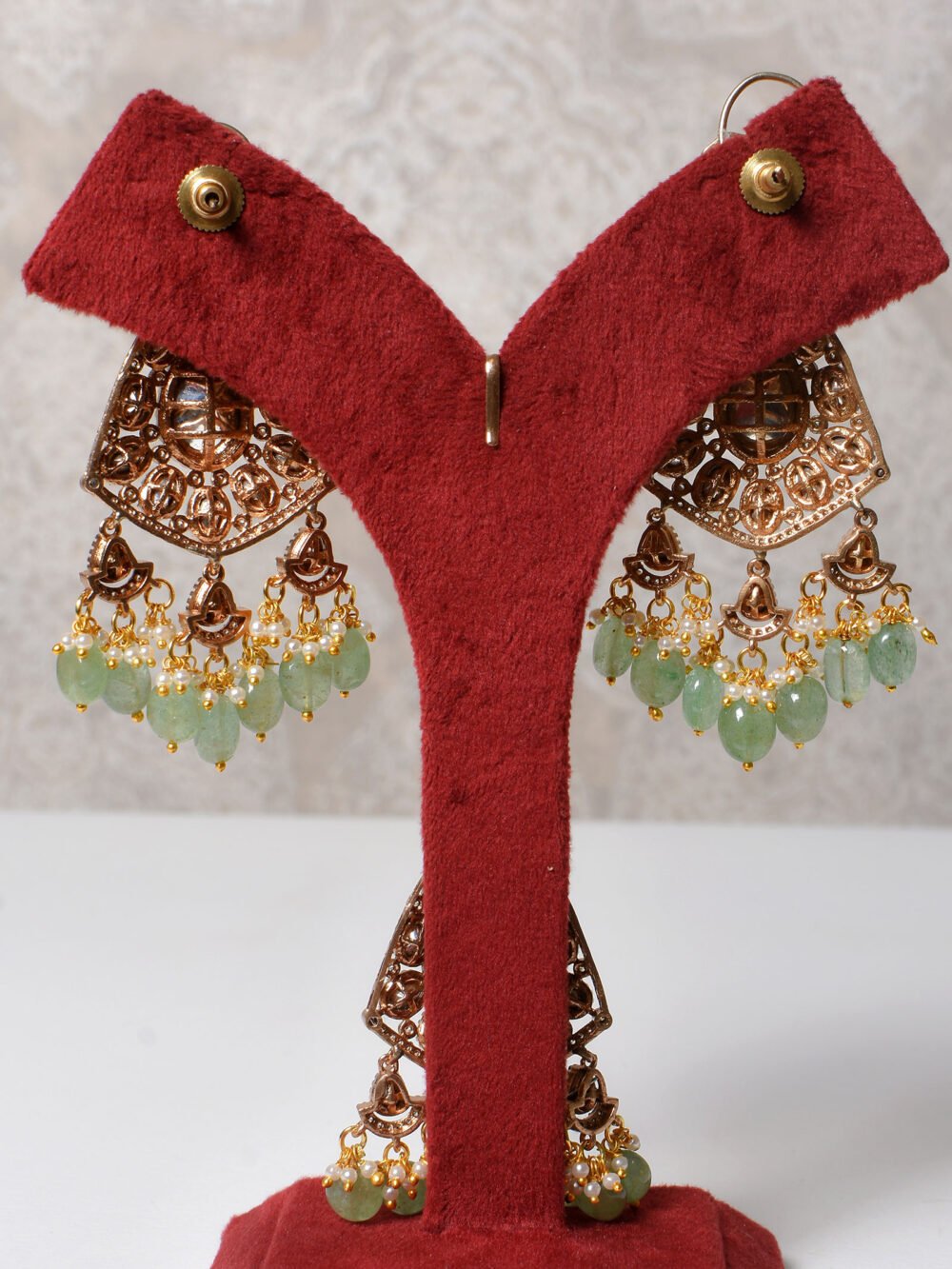Anuja Polki Bridal Choker Set - Image 7