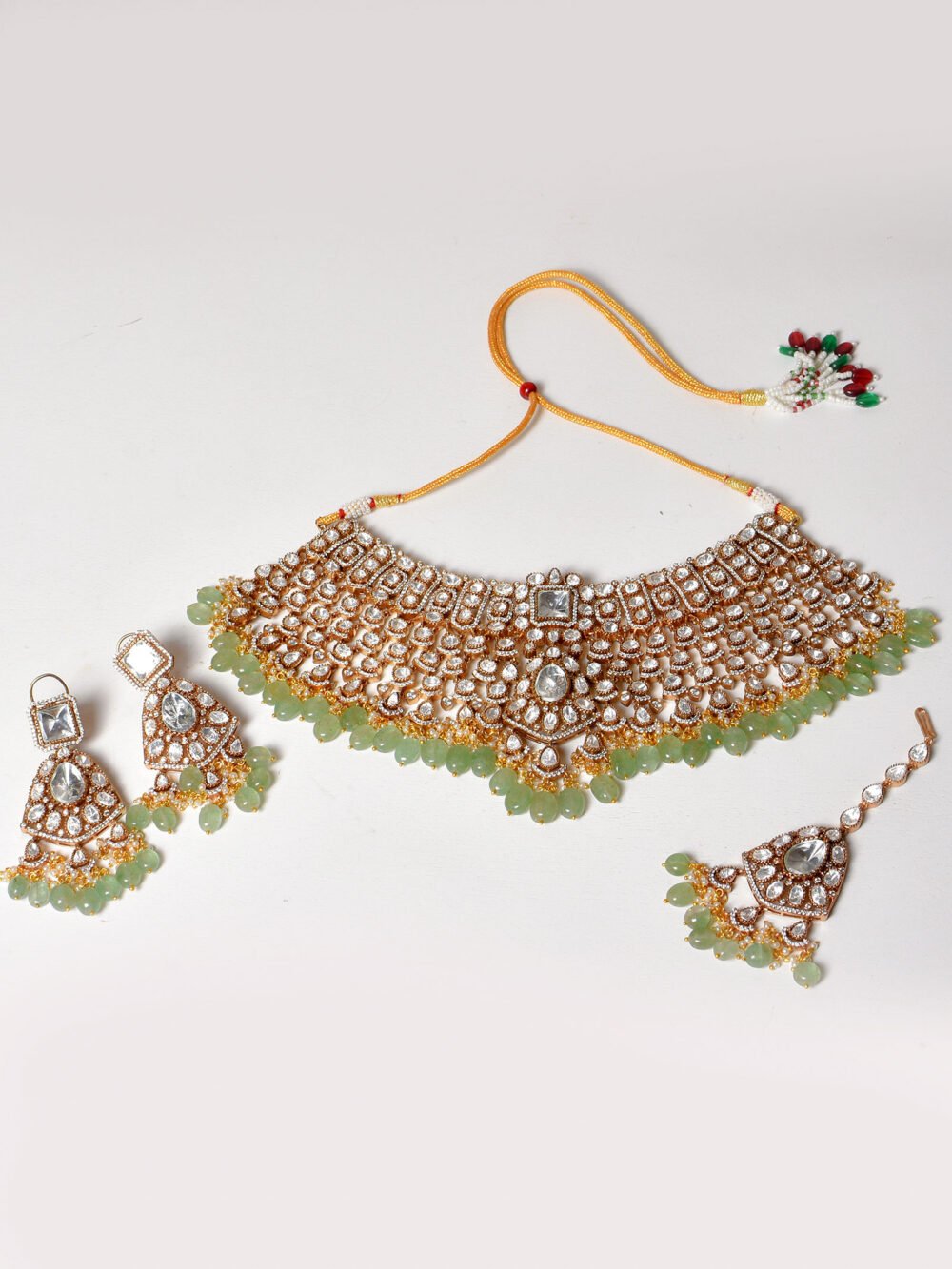 Anuja Polki Bridal Choker Set - Image 9