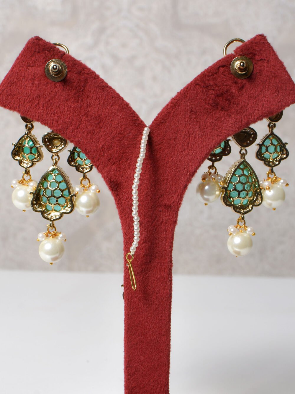 Mahira Polki Bridal Choker Set - Image 7