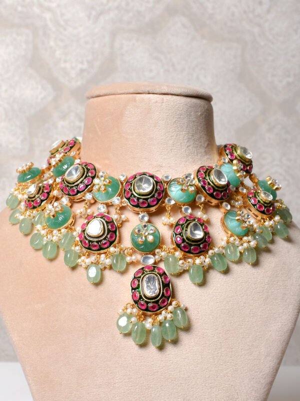 Adrika Polki Bridal Necklace Set