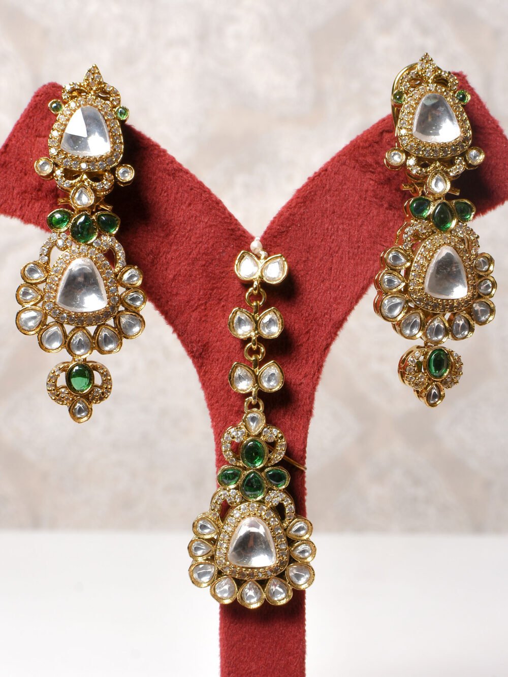 Amira Polki Bridal Choker Set - Image 4