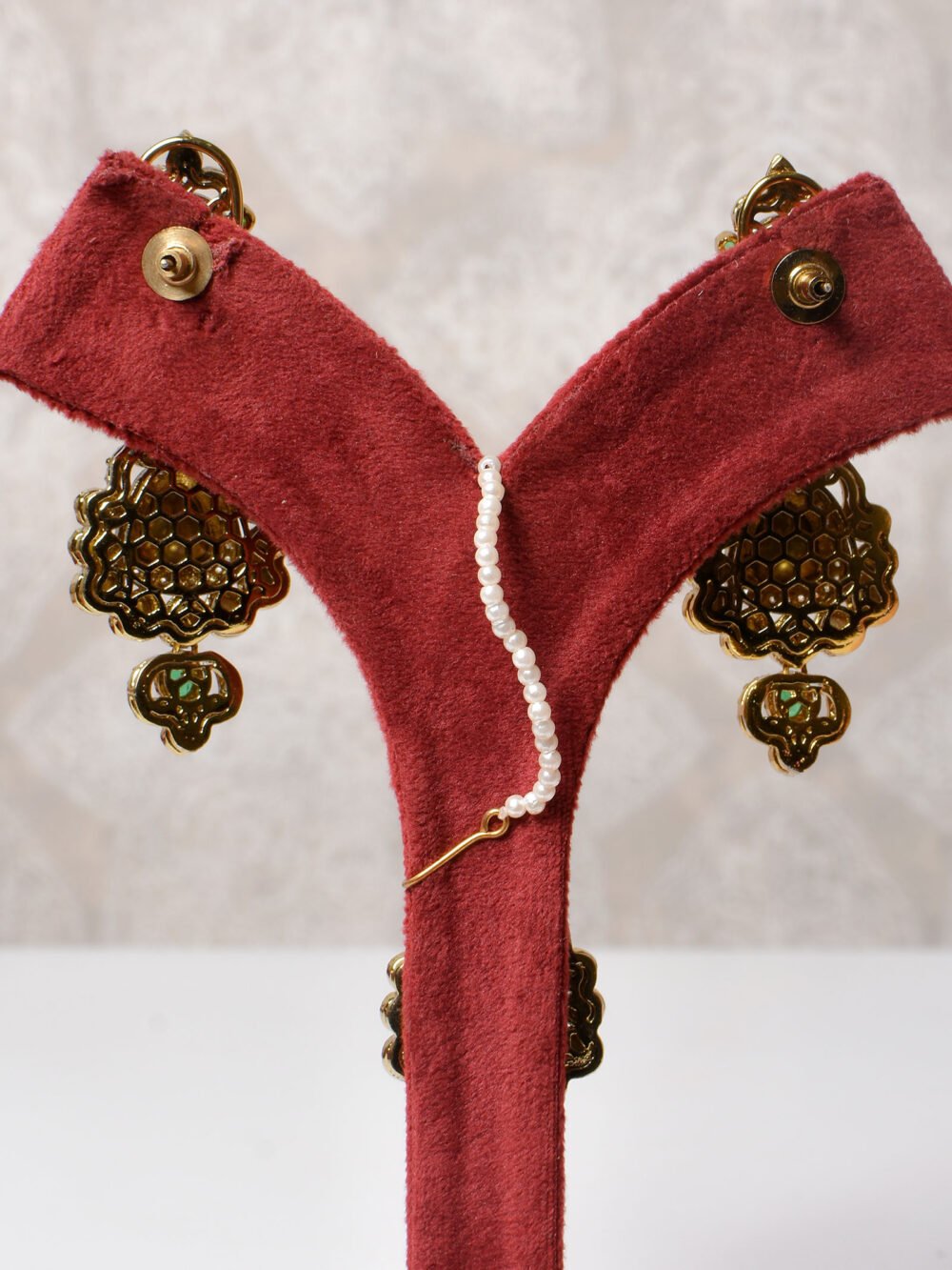 Amira Polki Bridal Choker Set - Image 8