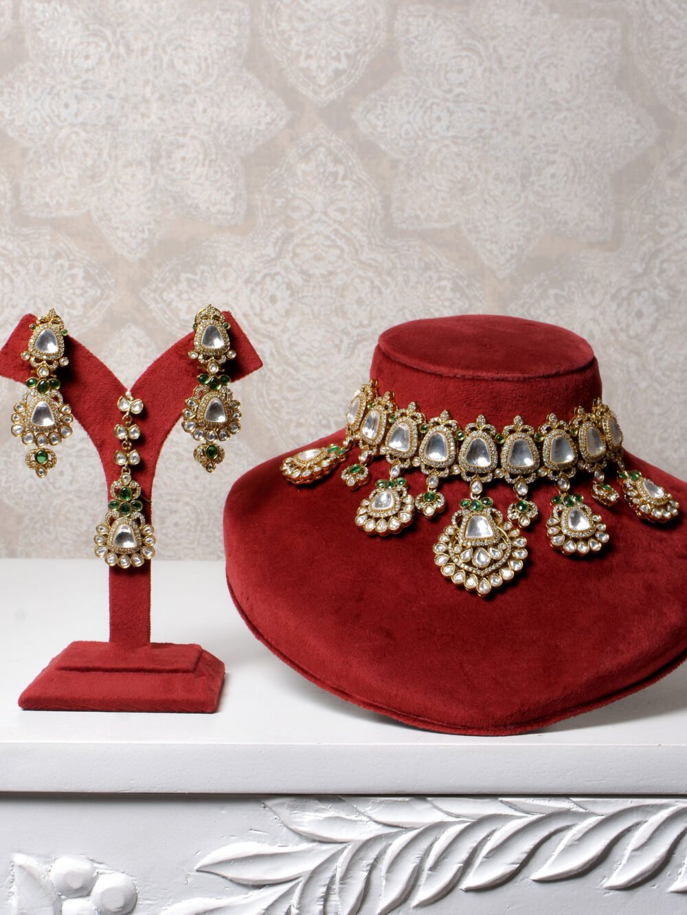 Amira Polki Bridal Choker Set - Image 2