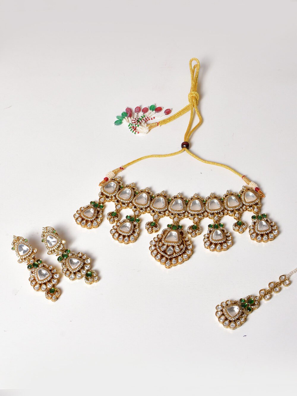 Amira Polki Bridal Choker Set - Image 9