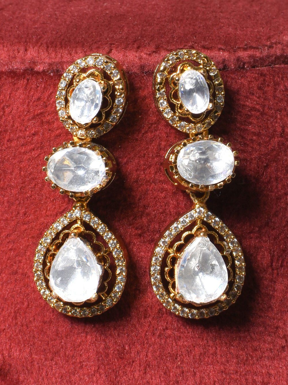 Anagha Polki Necklace Set - Image 3