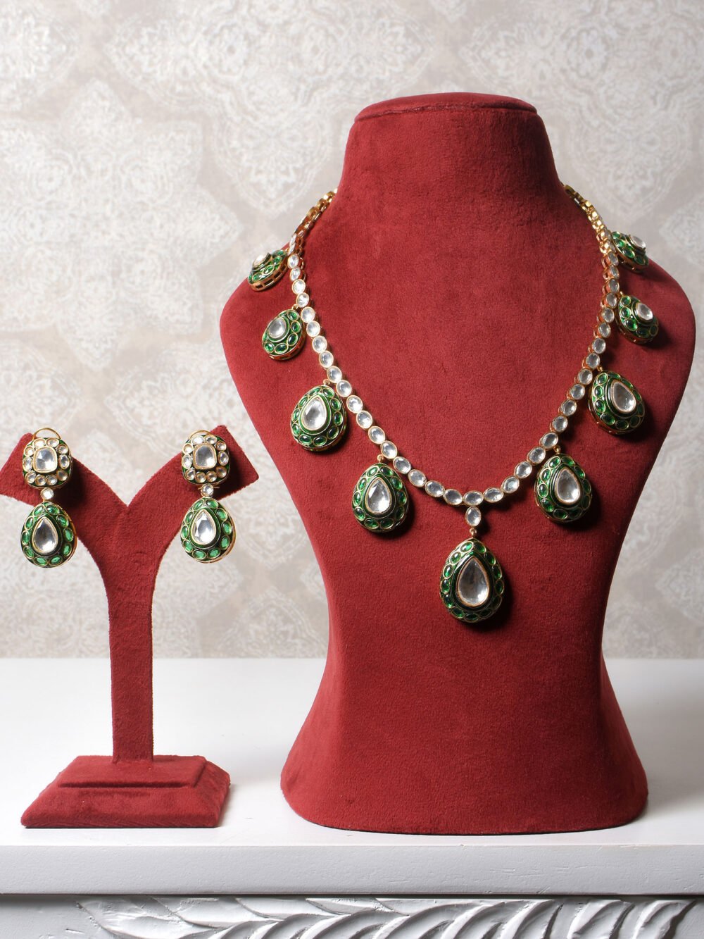 Arpita Polki Necklace Set - Image 2