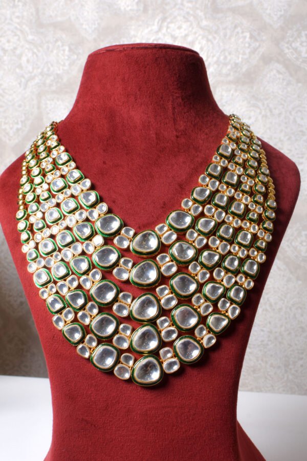 Abhilasha Polki layered Necklace Set