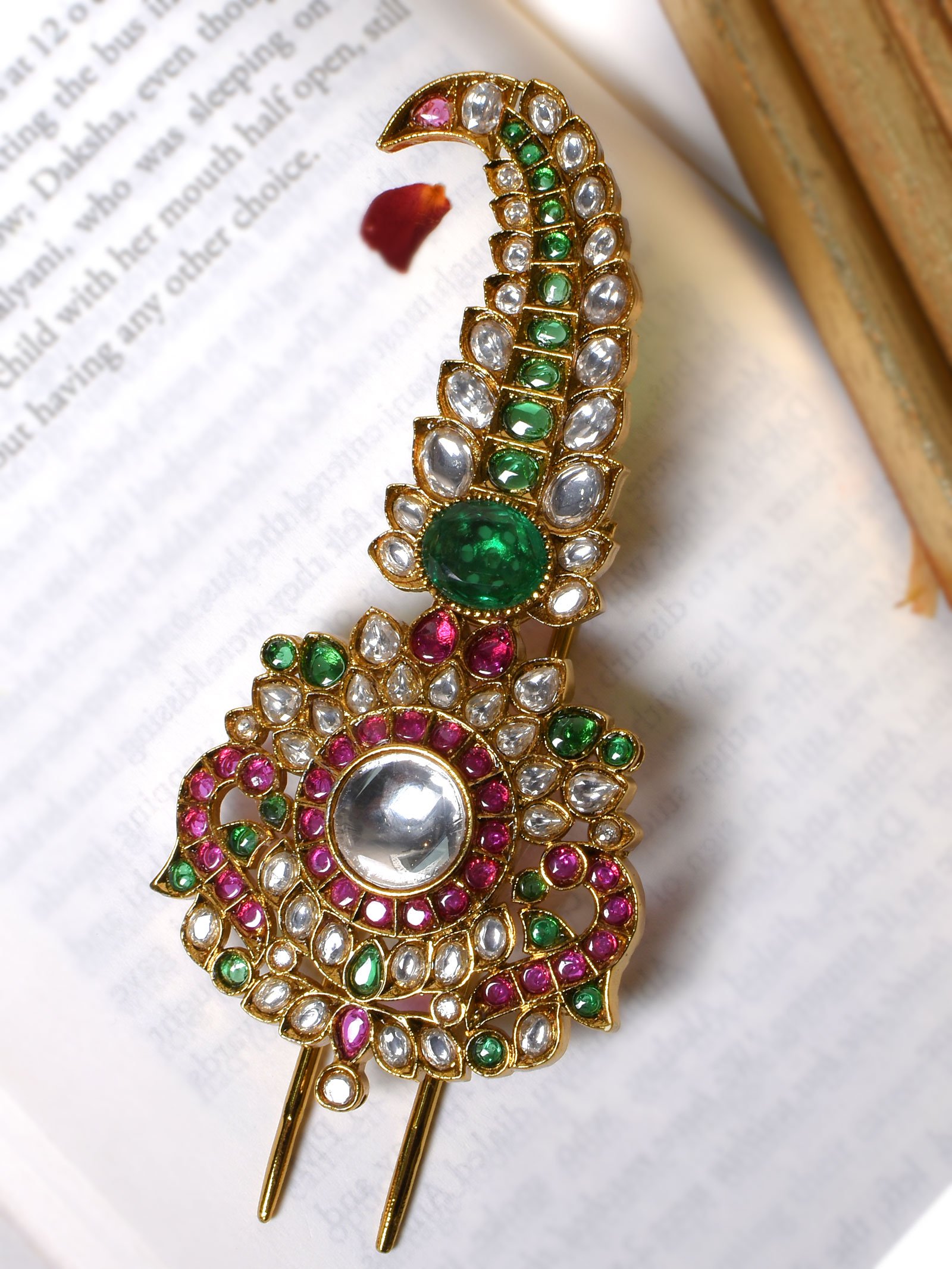 Kiran Polki kundan Kalgi