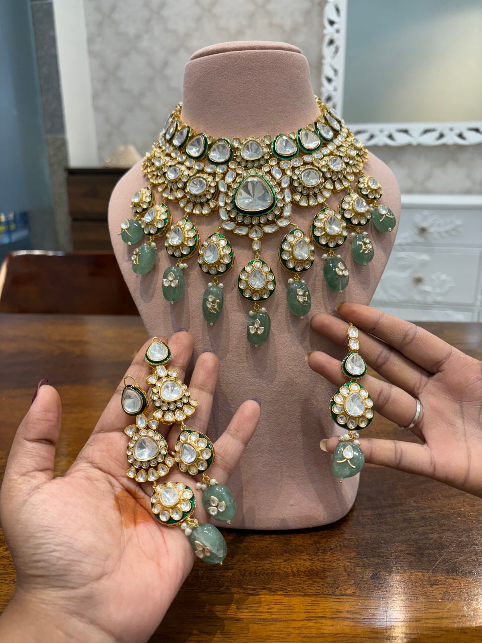 Maharika Polki Bridal Necklace Set