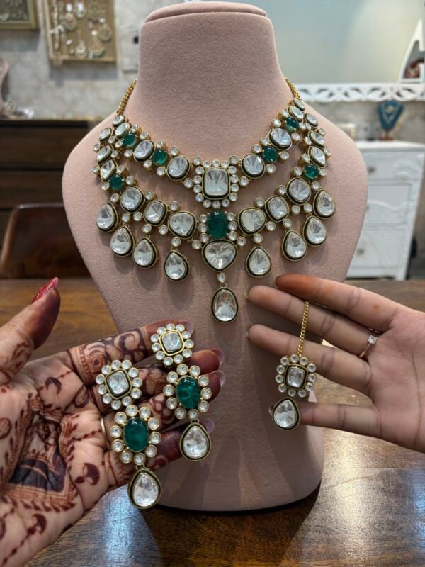 Amulya Polki Bridal Necklace Set