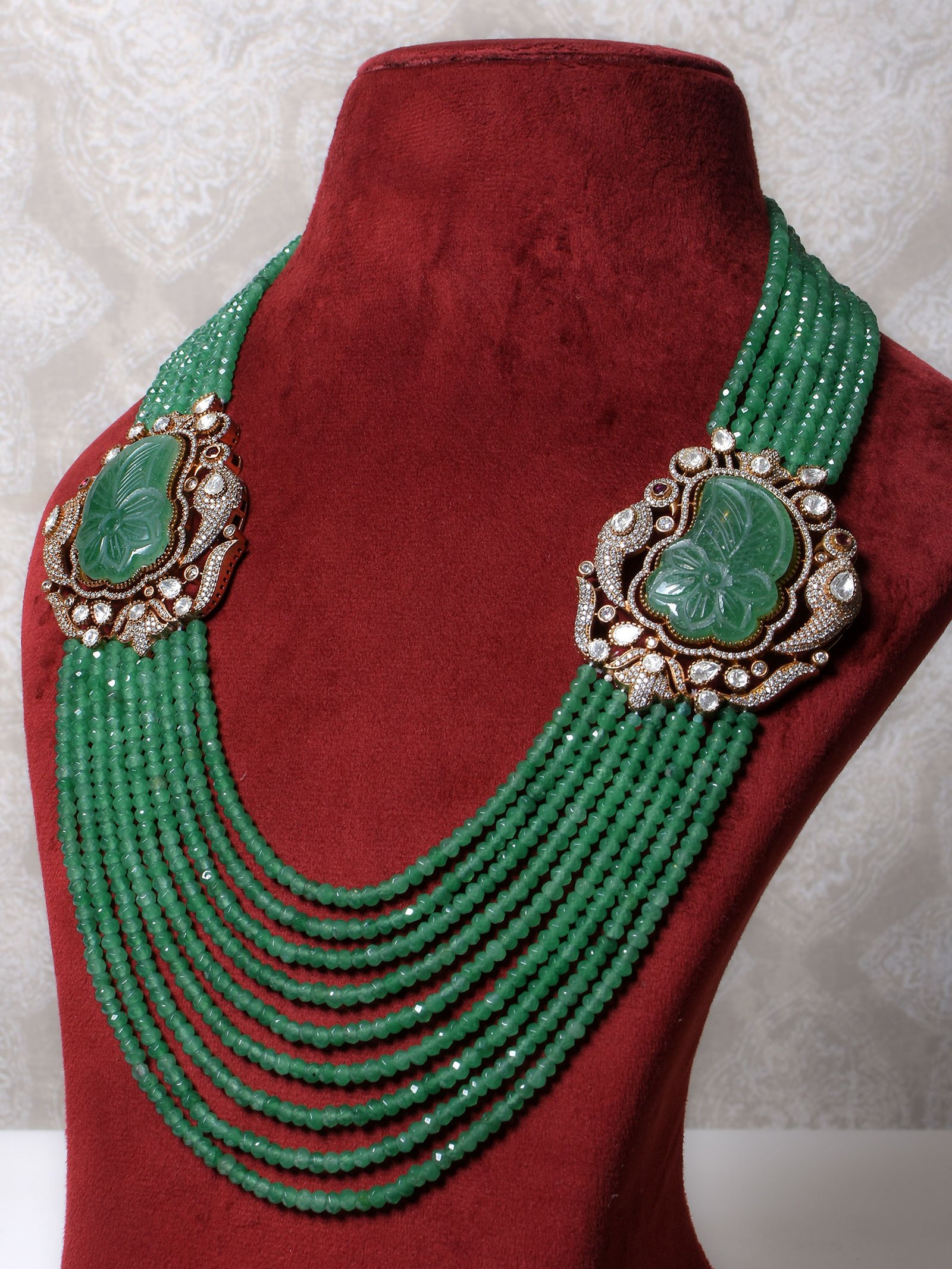 Hanvika Multi layered Long Necklace set