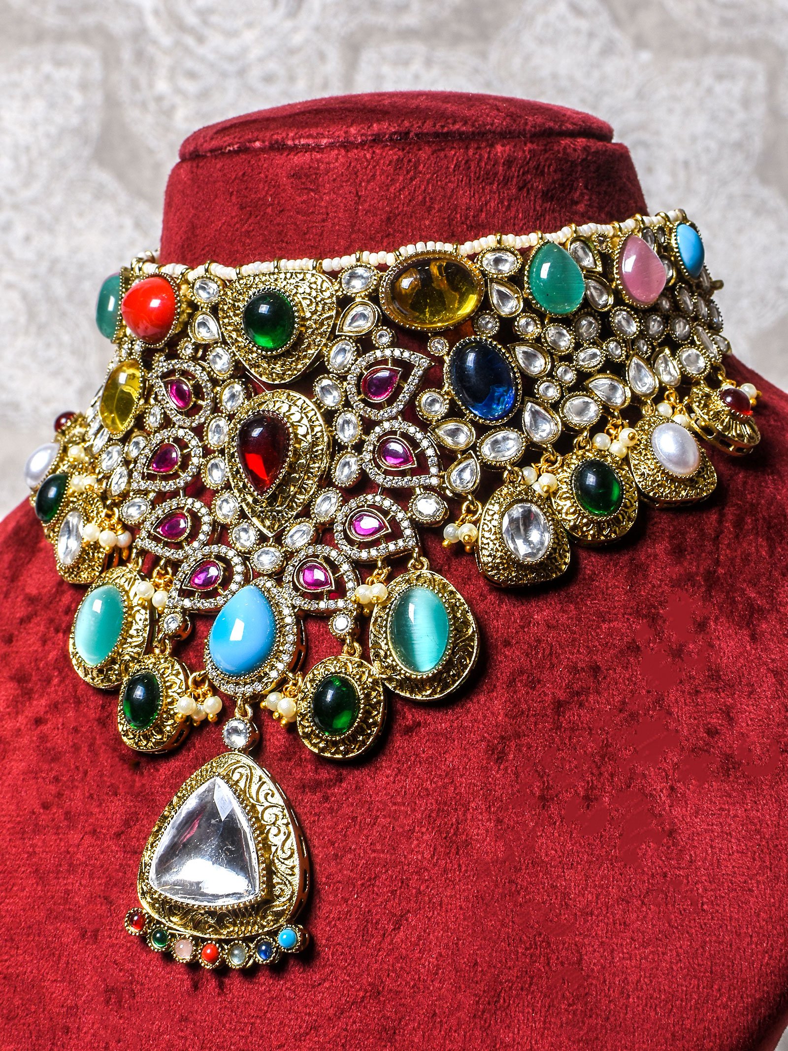 Srinidhi Polki Bridal Choker Set