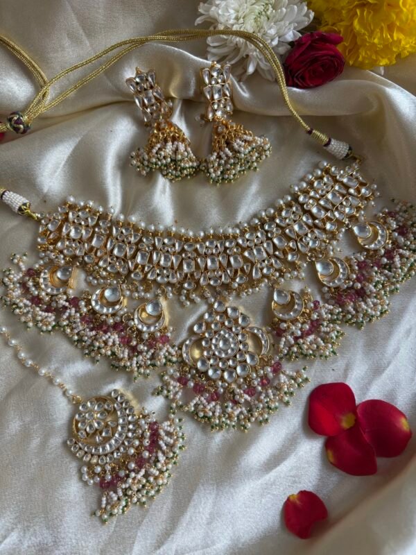 Madhukari Kundan Bridal Necklace set