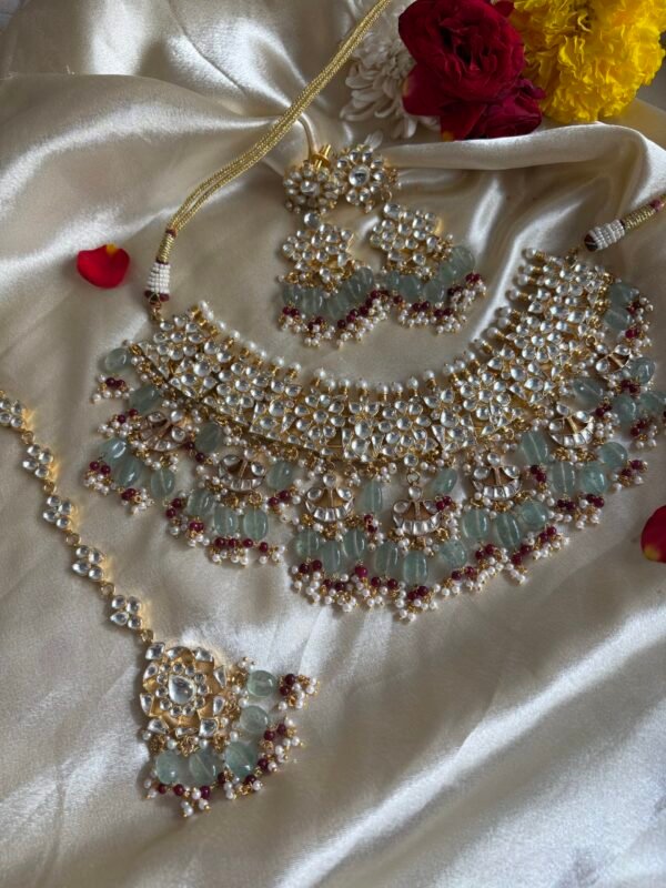 Nivedya Kundan Bridal Necklace set