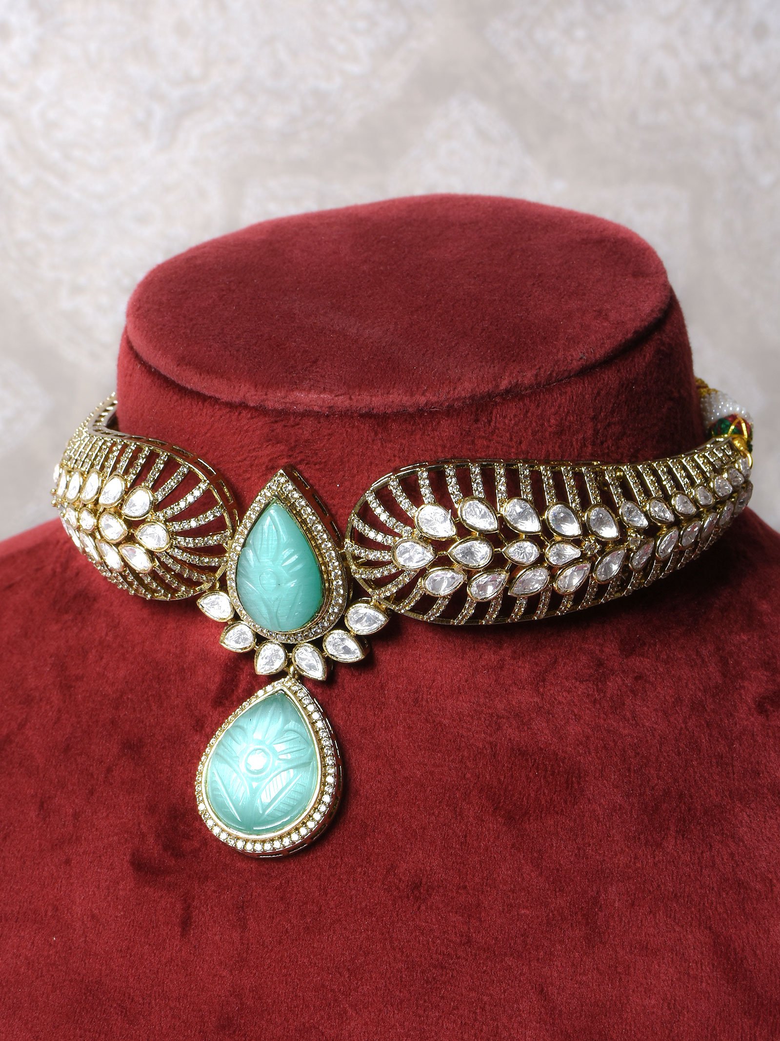 Asavari Polki Choker Set Copy