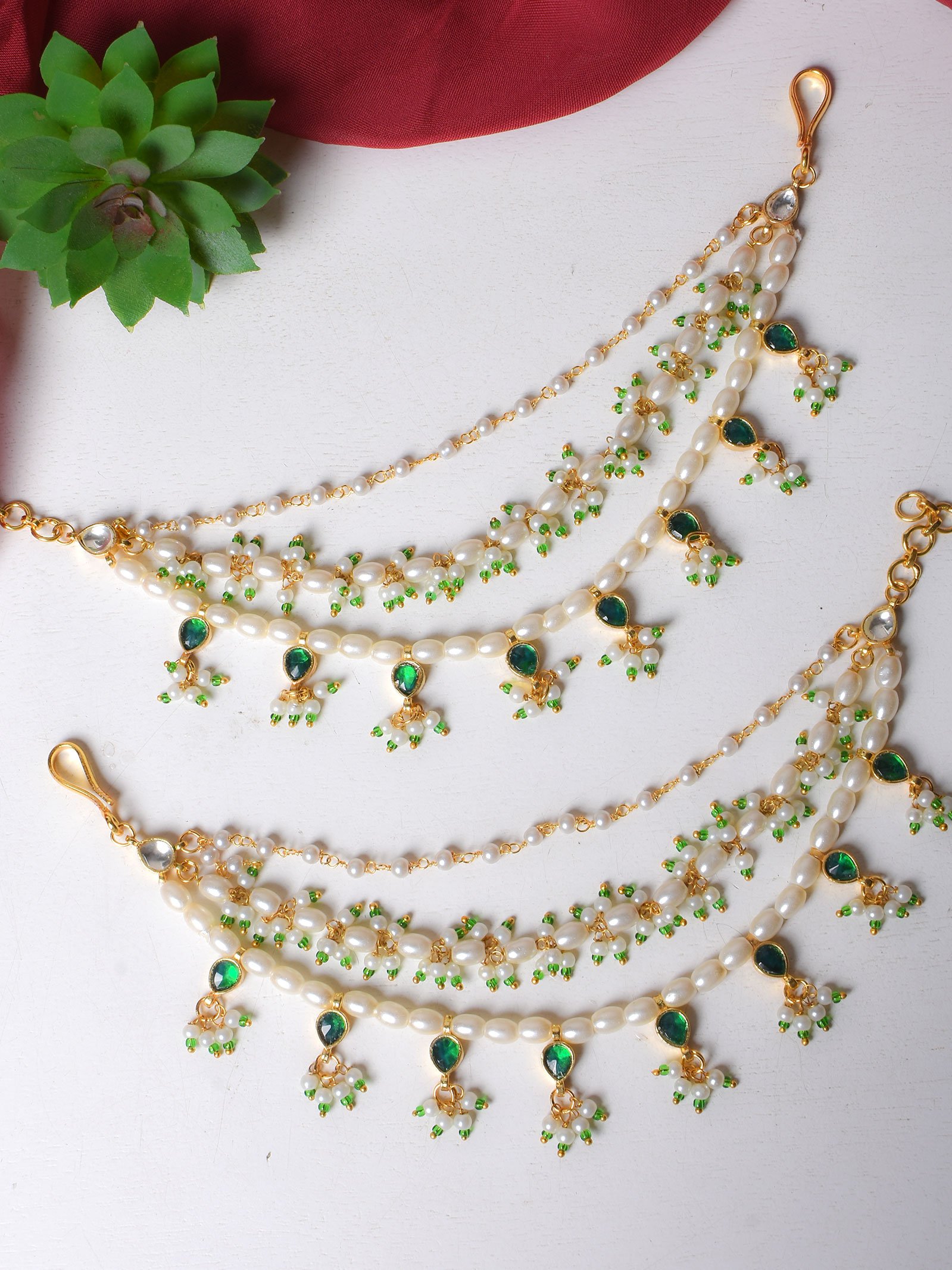 Jasmine Kundan Hairchain