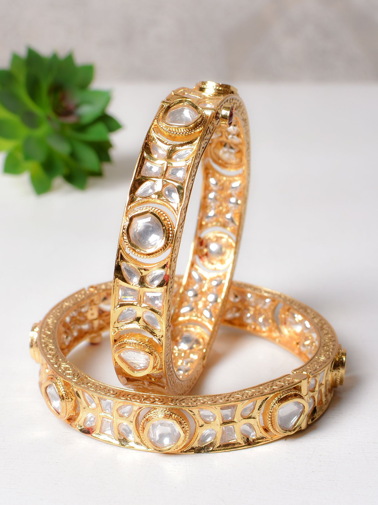 Kavini Polki Bangles